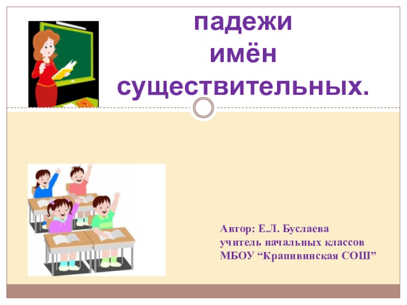 Презентация урока русского языка в 4 классе 