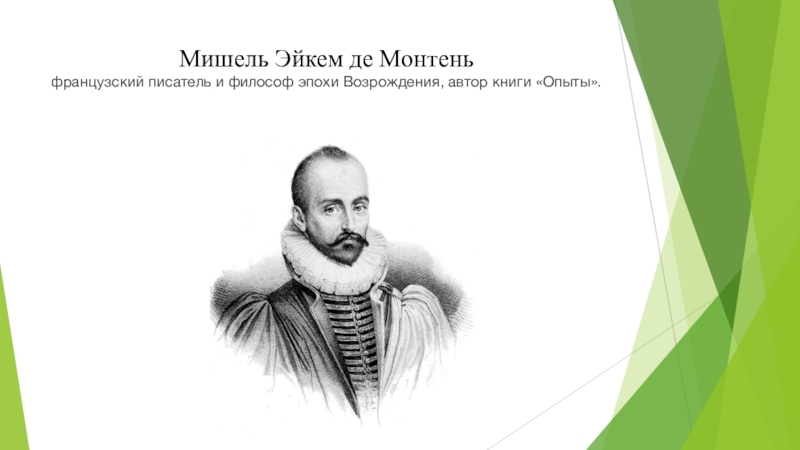 Французский писатель и философ 5. Мишель Эйкем де Монтень. Библиотека Монтеня. Французские Писатели эпохи Возрождения. 6. Мишель Эйкем де Монтень.