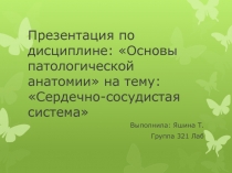 Презентация по дисциплине: Основы патологической анатомии на тему: