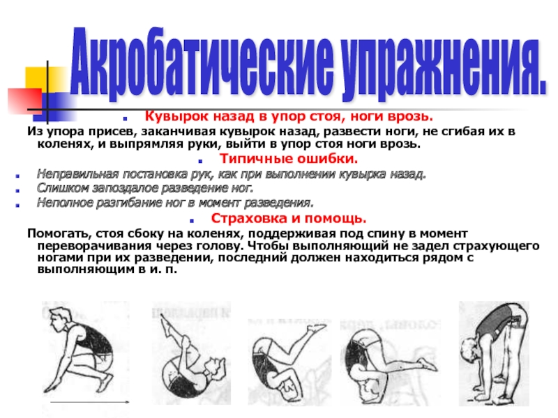 Выход выполнен. Из упора присев кувырок назад в упор стоя ноги врозь. Упор присев упор. Кувырок назад в упор стоя. Кувырок назад из упора присев.