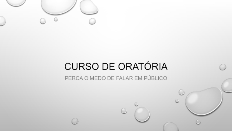 Curso de oratória