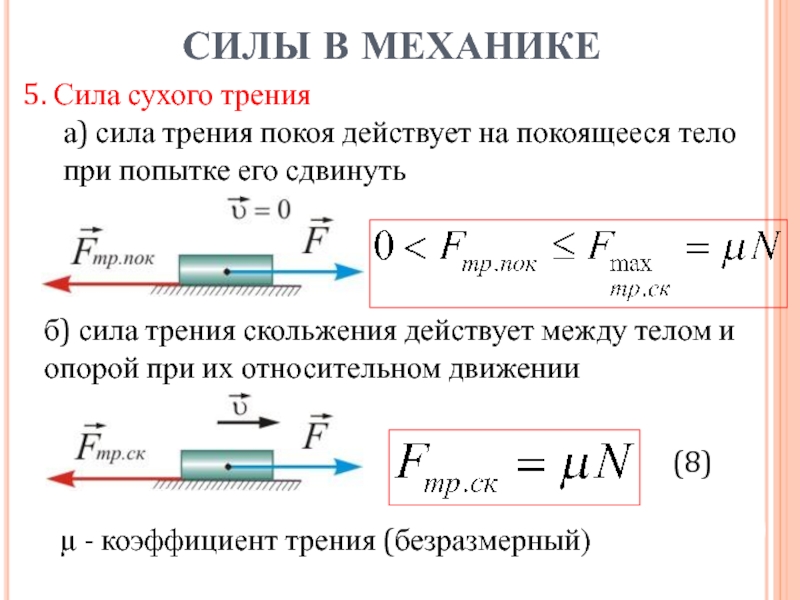 Модуль работы силы трения