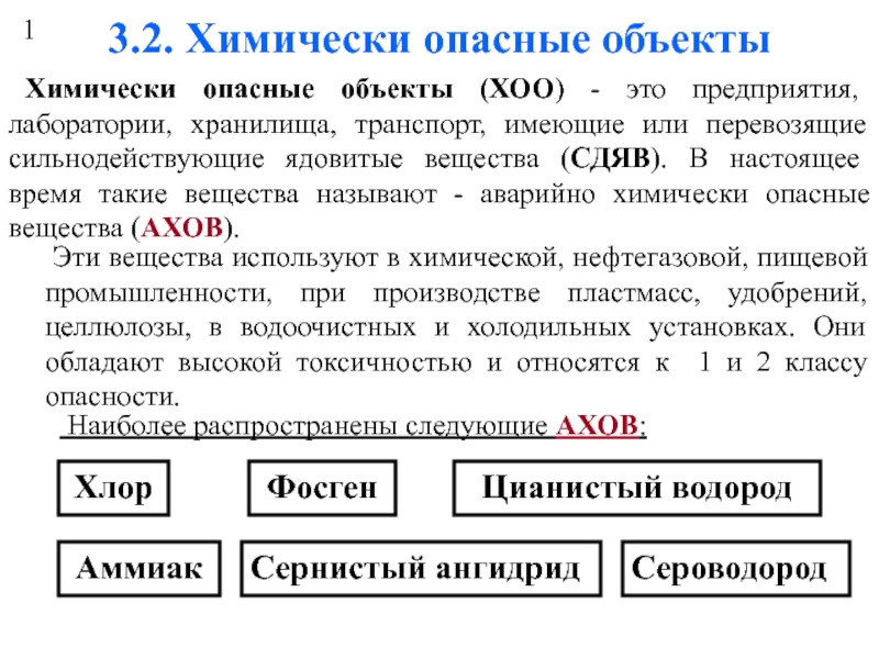 Химически опасные объекты