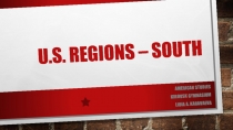 U.S. Regions – south