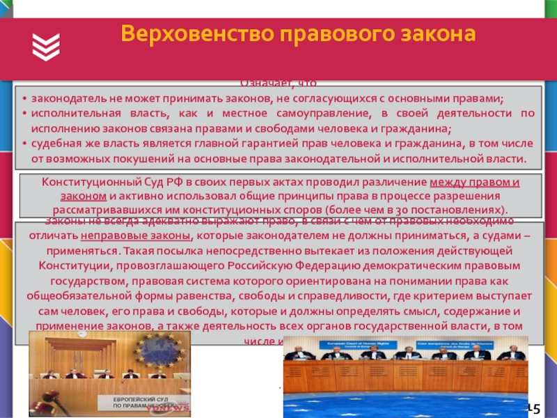 Законодательная власть основывается на принципах конституции и верховенства права план текста