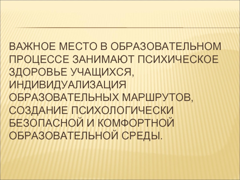 Индивидуализация образовательных маршрутов