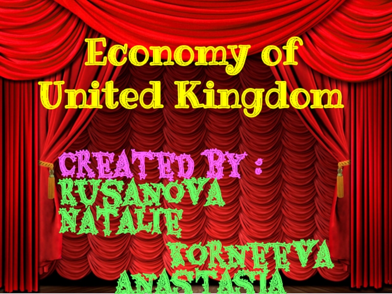 Презентация Economy of United Kingdom