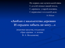 Люблю с малолетства деревню. И сердцем забыть не могу