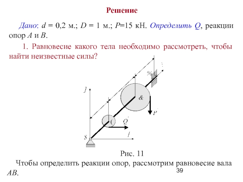 Горизонтальные реакции. Уравнение силы реакции опоры. Модуль реакции опоры. Определить реакции опор вала. Задача равновесие вала решение.