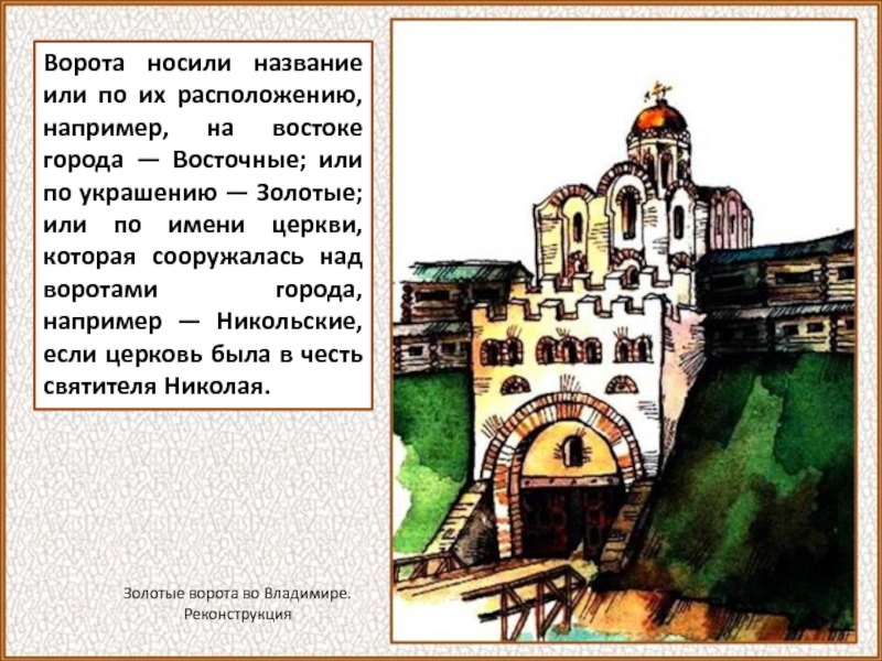 Город носивший название. Рассказ о древнем городе 6 класс. Название частей ворот на Руси. Древнерусский город текст. История городов древней Руси 6 класс проект за.