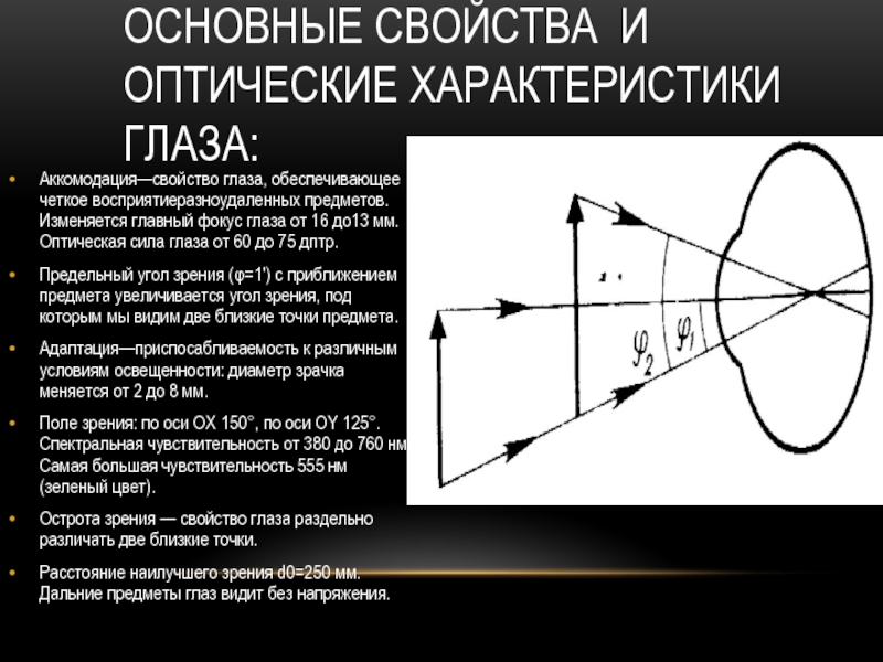 Глаз как оптическая система оптические приборы презентация