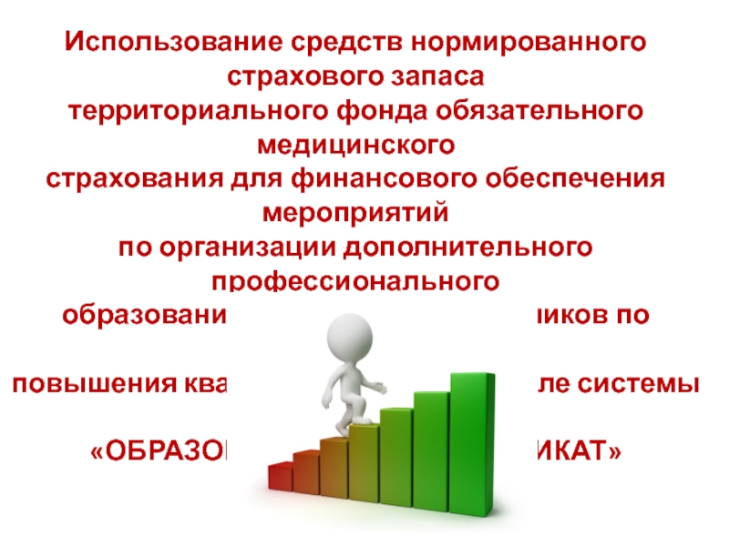 Презентация Использование средств нормированного страхового запаса
территориального фонда