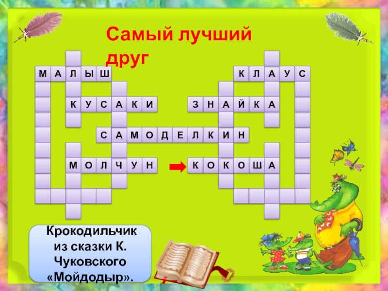 Кроссворд самое самое. Кроссворд на тему Мойдодыр. Кроссворд на тему самый лучший день Алексина.