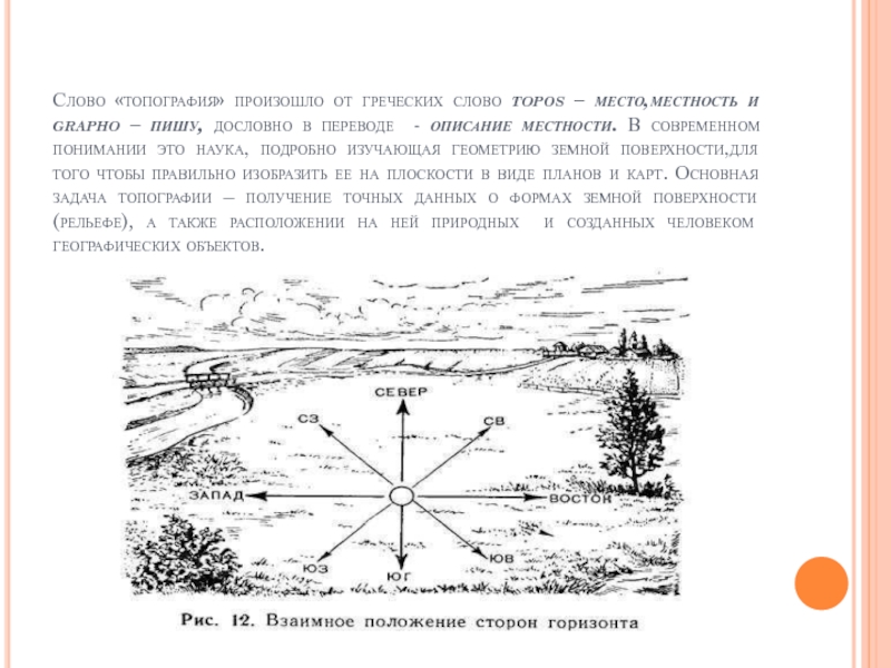 Әскери топография презентация