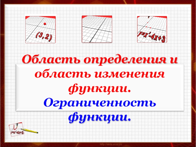 Презентация Область определения и область изменения функции - Ограниченность функции