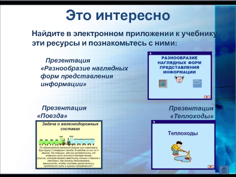 Наглядные презентации. Разнообразие наглядных форм представления информации. Форма представления информации в учебнике. Наглядные формы представления информации 5 класс. Презентация наглядная формы представлении информации.