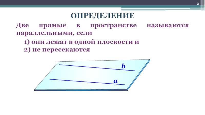 Определите 2 прямых. Две прямые в пространстве называются пересекающимися если. Две прямые в пространстве называются если они лежат в одной плоскости. Две прямые в пространстве называются параллельными. Две прямые в пространстве называются параллельными если.