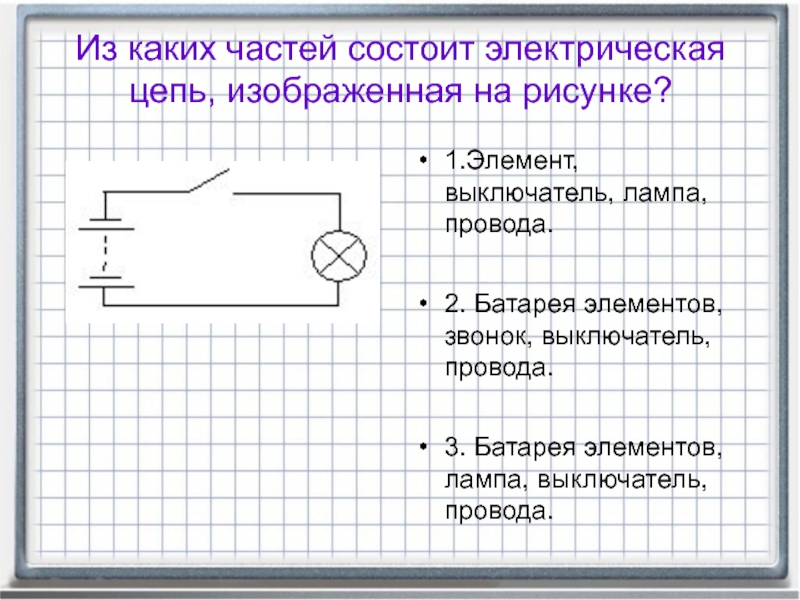 Из чего состоит электрическая цепь чем электрическая цепь отличается от электрической схемы