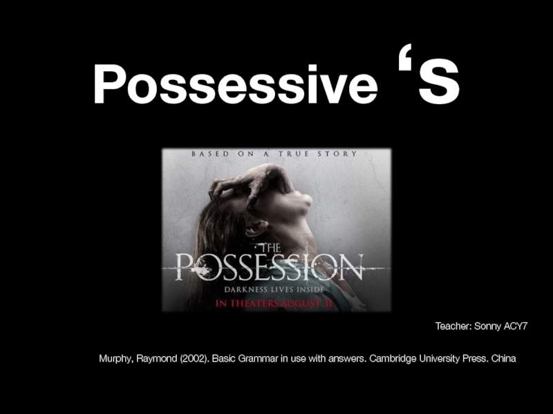 Possessive ‘s