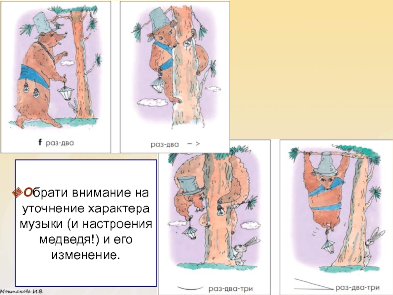 Зайчик дразнит медвежонка кабалевский рисунок