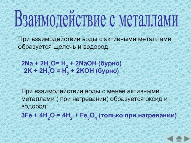 Взаимодействие металлов с растворами