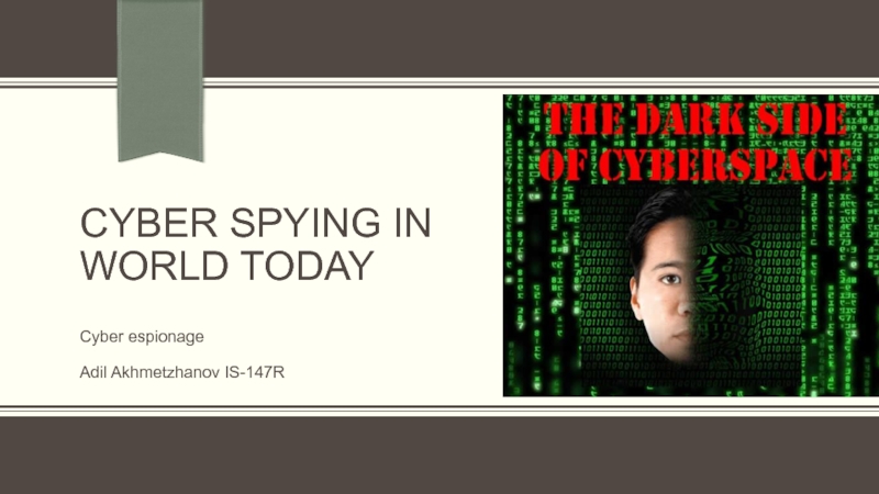 Cyber Spying in world today