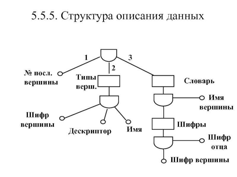 Структура 5. Строение описания. Структурное описание. Опишите структуру кода.