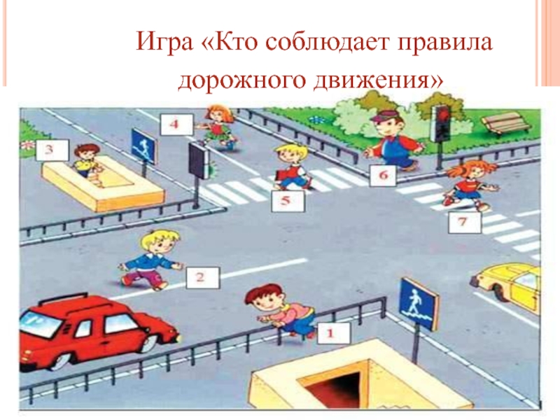 Игра «Кто соблюдает правила дорожного движения»
