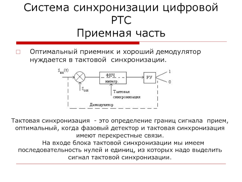 Схема устройства синхронизации