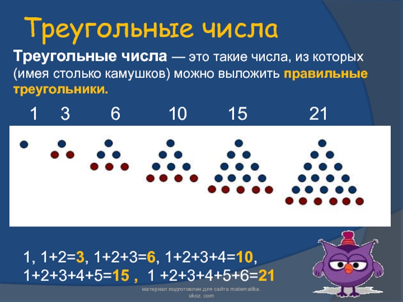 Треугольные числа картинки