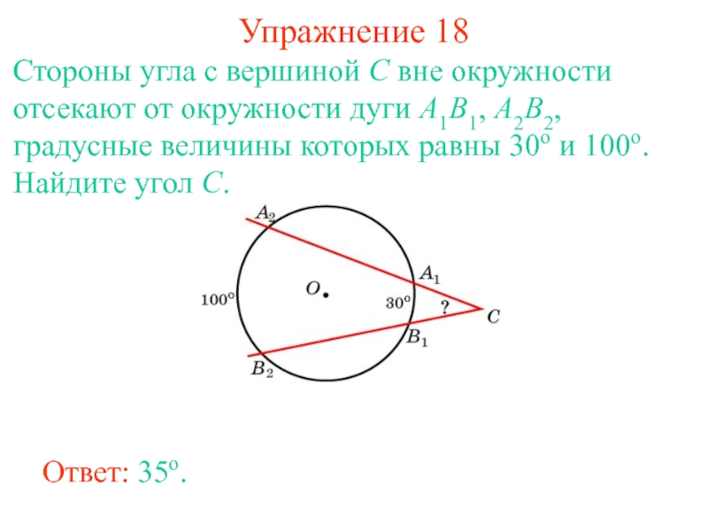 Презентация углы связанные с окружностью