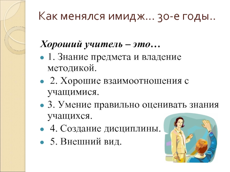 4 хороший учитель. Как МЕНЯЛСЯ имидж учителя. Признаки хорошего учителя. Меняется образ современного педагога. Лучший учитель.