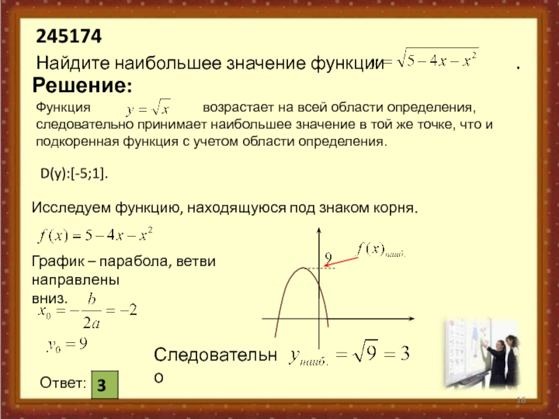 Минимальное значение функции