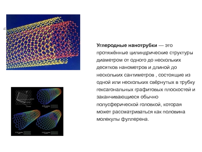 Углеродные нанотрубки презентация