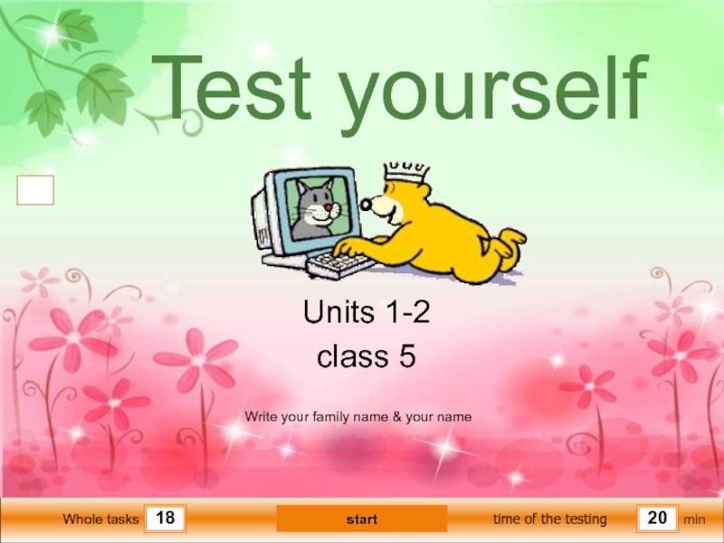 Test yourself 5 класс