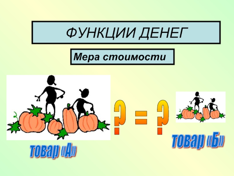 Функцию накопления функцию меры стоимости