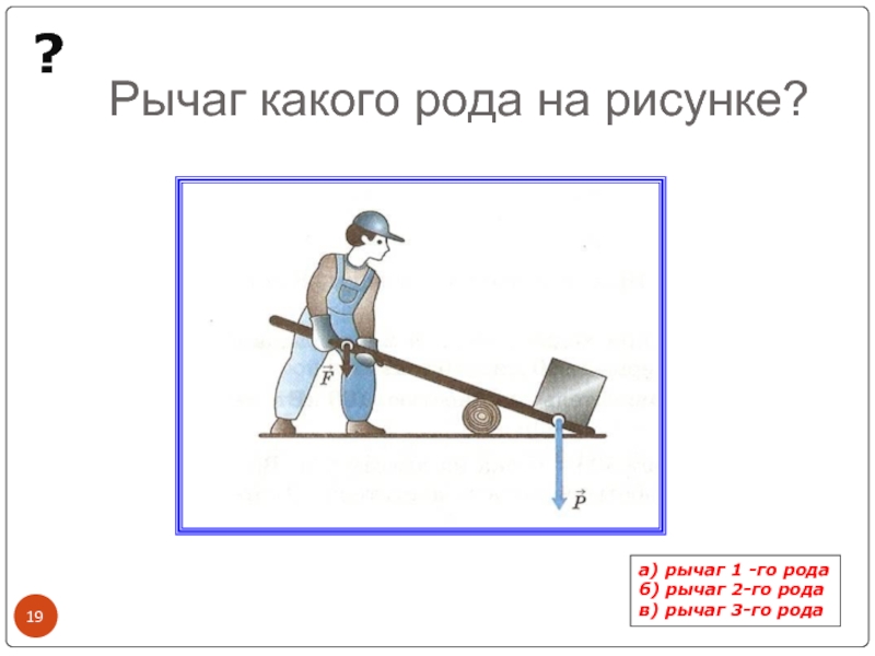 Простой механизм рычаг рисунок