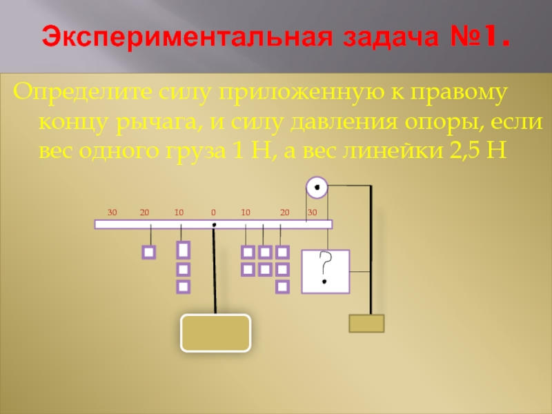 Экспериментальные задачи по теме. Найти силу приложенную к концу рычага. Как найти силу приложенную к концу рычага. Экспериментальная задача 2. Экспериментальная задача lo м.