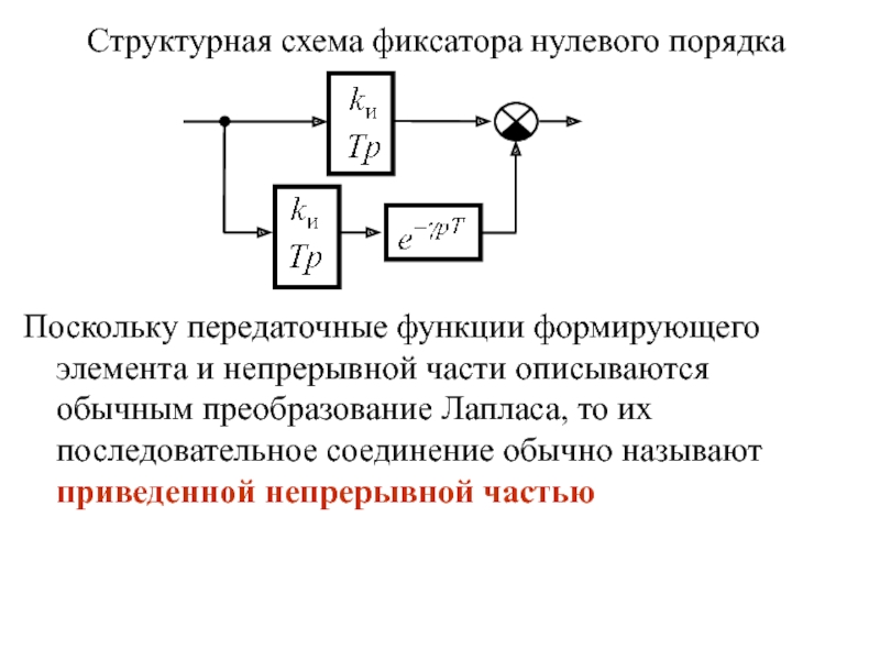 Структурная схема по передаточной функции