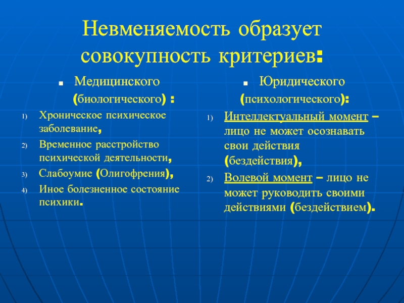 Аффект невменяемость. Понятие невменяемости. Временное расстройство психической деятельности. Критерии невменяемости. Причины невменяемости.