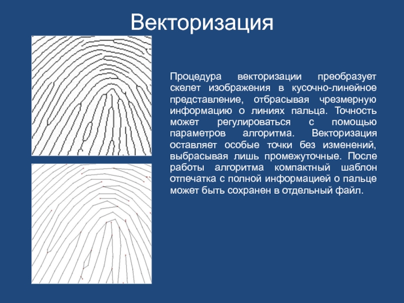 Векторизация растрового изображения карты выполняется