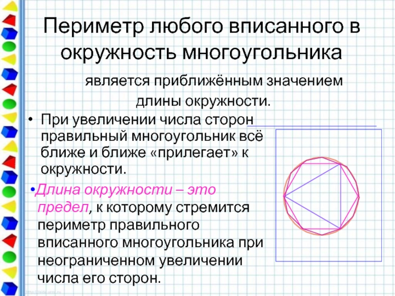 Сторона вписанного многоугольника. Периметр многоугольника вписанного в окружность. Площадь многоугольника вписанного в окружность. Периметр n угольника вписанного в окружность. Как найти периметр вписанного многоугольника.