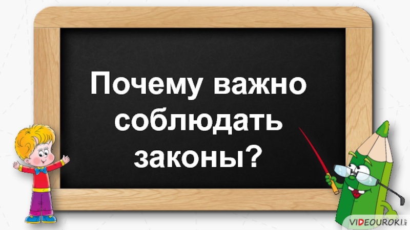 Почему важно соблюдать законы тест 7