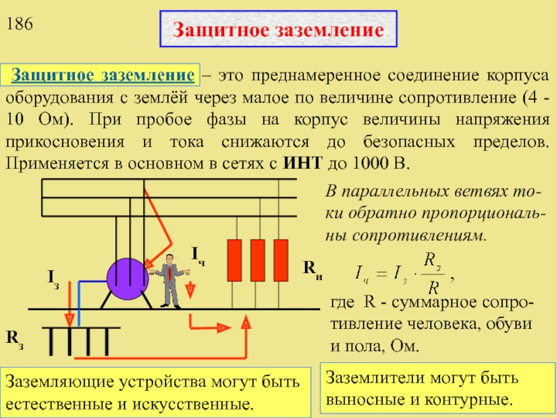 Что является определением понятия защитное заземление. Защитное заземление БЖД. Защитное заземление оборудования кратко. Электрическое сопротивление зашитнорго заземления н. Схема защитного заземления БЖД.