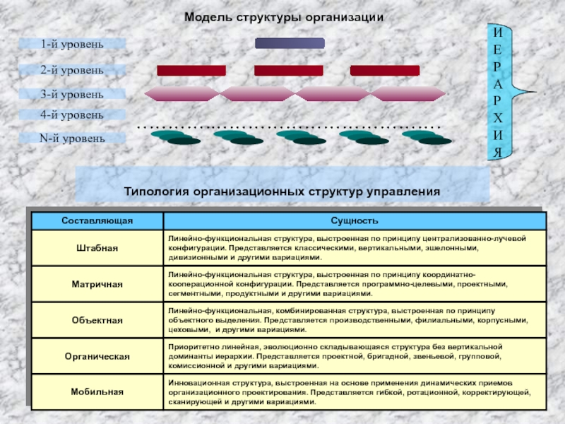 Модель структуризации. Уровни моделирования структурный. Типология организационных структур управления. Модель структуры. Теоретик структурной модели организации.