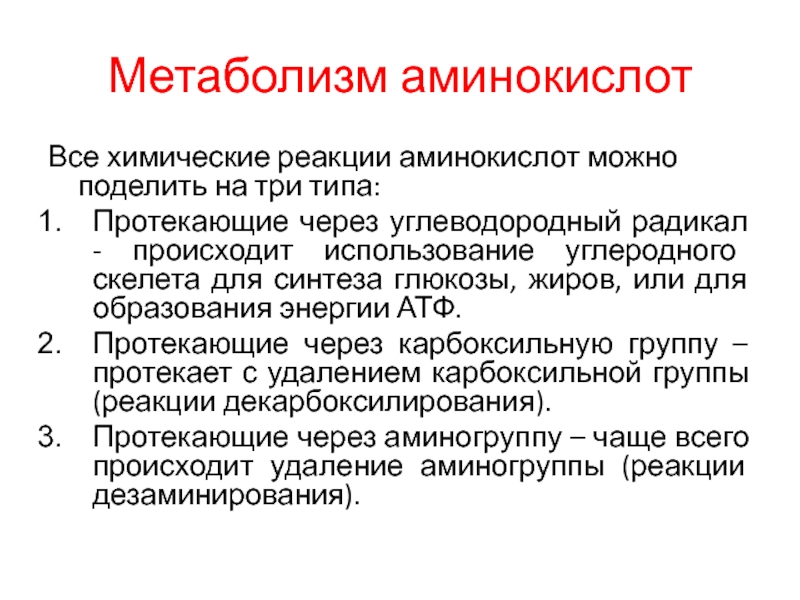 Вид протекать. Метаболизм аминокислот. Аметаболическое образование что это.