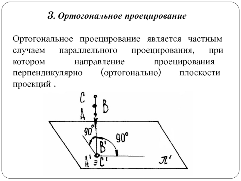 Ортогональная проекция на плоскость