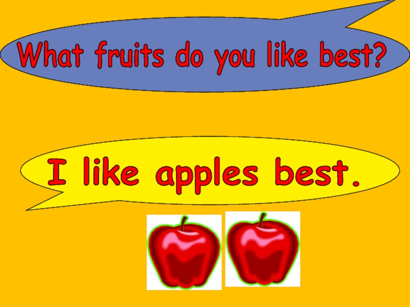 I like apples перевод