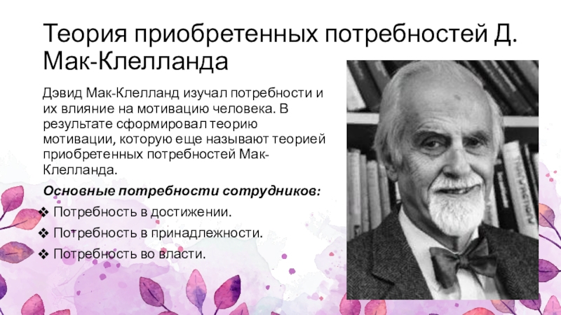 Теория д мак