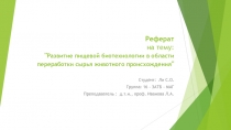 Реферат на тему: 